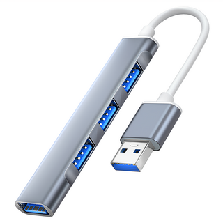 ANTIAN 4合1多功能HUB轉換器擴展塢/筆電轉接頭/傳輸擴充轉接器 USB款, 單一顏色, 1個