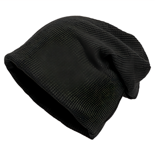 秋冬時尚包頭帽，柔軟親膚，透氣保暖，彈性十足, 黑色, 54~60cm, 1個