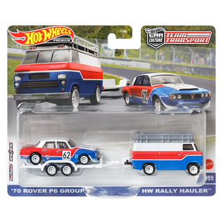 Hot wheels 小車 團隊運輸, '70 ROVER P6 GROUP 2, HW RALLY HAULER, FLF56-986U, 不適用, 1組
