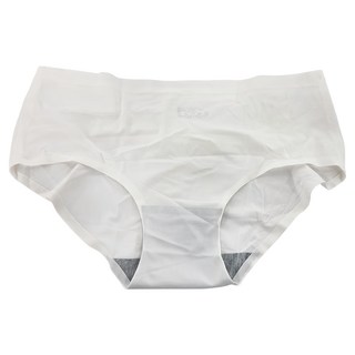 夏天冰絲內褲, 褲腳包邊設計, 親膚舒適, 柔軟透氣吸汗, XL, 白色