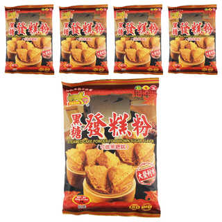 金錢豹 黑糖發糕粉 (17.5盎司) 可做黑糖糕, 500g, 5包