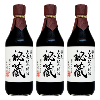 MORIBUN 森文釀造 秘藏醬油 500ml, 3瓶