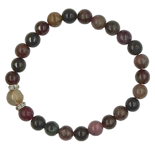 3A寶石級 頂級碧璽手鍊, 贈白水晶淨石, 18cm