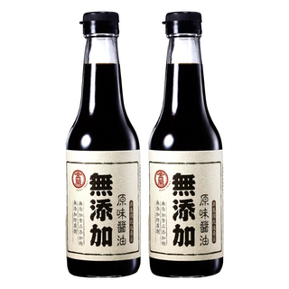 KIMLAN 金蘭 無添加原味醬油，嚴選非基改黃豆小麥食鹽水，純粹成分安心享用, 500ml, 2瓶