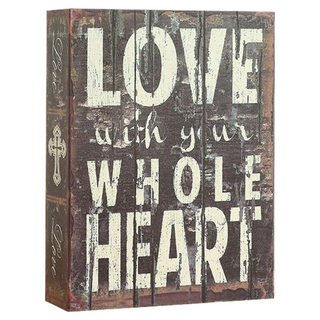 書本保險箱, 密碼鎖, 金屬材質, 大小尺寸: 26.5 X 20 X 6.5 cm, 18 X 11.5 X 5.5 cm, LOVE