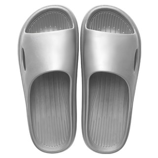 厚底室內拖鞋 3雙, 柔軟EVA材質, 防滑耐髒, 透氣易清潔, 280mm, 灰色, 1組