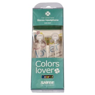 TWO.M 音樂甜心 密閉式耳機，耳道式 立體聲耳機 SHE-E227, 白色, 1條