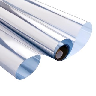 隔熱防曬防窺玻璃貼膜 90X110CM 防爆 防紫外線, 淺鉑銀, 1個