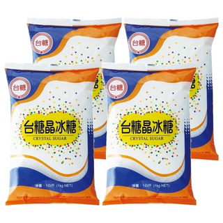 台糖 晶冰糖 甘蔗砂糖製成 風味獨特 飲料沖泡適用, 1kg, 4包