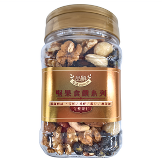 品鮮生活 綜合堅果 大顆黑豆五寶 400g 低溫烘焙 天然香醇 無添加 完整果仁, 1罐