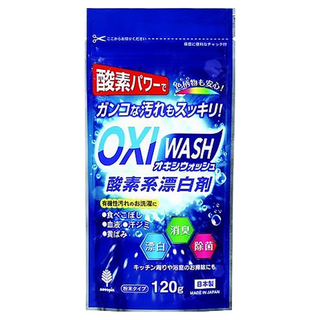 Novopin OXI WASH 酸素系漂白劑 120g 粉末型氧漂白劑 漂白/除臭/除菌, 4包