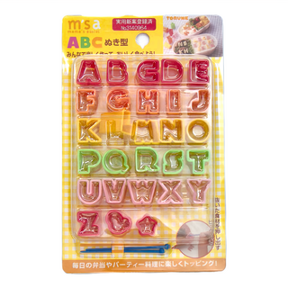 TORUNE 英文字母壓模 便當裝飾配件, 多色, 1組
