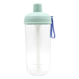 LocknLock 樂扣樂扣 嚼對搖搖吸管杯, 迷霧薄荷綠, 700ml, 1個