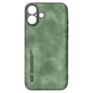 CHENYUN 呈云 羊巴皮隱形磁吸支架 防摔殼, iPhon16 Plus適用, 蒼領綠