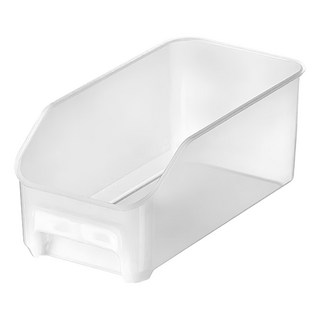 品屋 納川 冰箱果蔬收納盒A0402 PP樹脂材質, 16.8 x 34.5 x 14cm, 透明磨砂, 1個