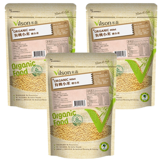 Vilson 米森有機 100%有機小米, 450g, 3包