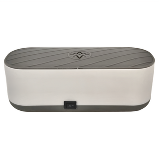 德利生活 超音波清洗機，清潔指紋/油污/氧化層/殘留物，去除異味, 灰色 + 白色