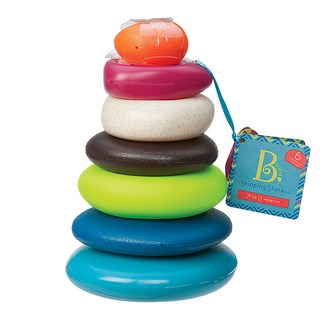 B.toys 美國感統玩具 Rock頑石投 BX1372Z 6個月以上, 1組, Multiple colors