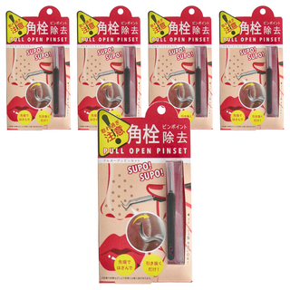 COGIT 鼻頭粉刺專用夾, 不鏽鋼, 5個