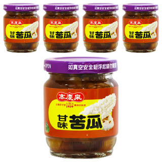 高慶泉 甘味苦瓜 經典醃漬苦瓜, 125g, 5罐