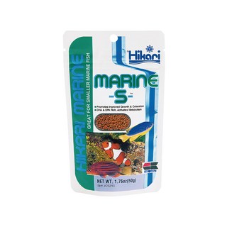 Hikari 高夠力 小型海水魚飼料-S 50g 緩沉性 適用於所有小型海水觀賞魚, 1袋