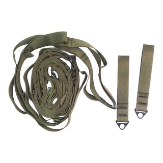 FOTG 軍風天幕 掛物繩 附掛鉤2入, 700 x 2.5cm, 軍綠色
