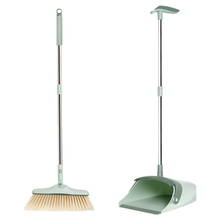 Winprice 掃把組 32cm寬掃把, 1組, 綠色