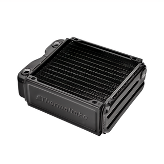 thermaltake 曜越 Pacific RL140 鋁冷排，優化散熱，航太材料，纖薄設計，鋁合金鰭片，G1/4螺紋, CL-W015-AL00BL-A, 1個