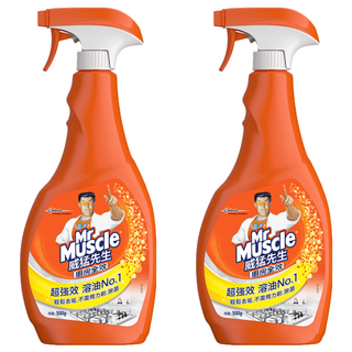 Mr Muscle 威猛先生 廚房清潔劑噴槍瓶 超強效溶油, 500g, 2瓶