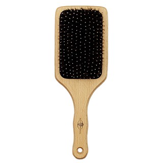 Braun Wettberg 珀薇 好好握FSC豚鬃氣墊好按摩梳, 天然黑豚鬃毛, FSC櫸木握把, 1支