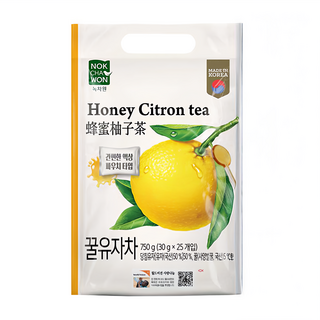 NOKCHAWON 綠茶園 蜂蜜風味柚子茶, 30g, 25包, 1袋