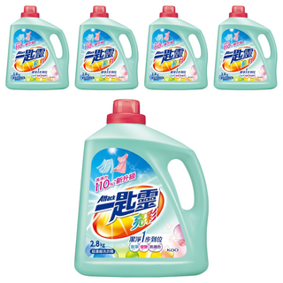 Attack 一匙靈 台灣公司貨 亮彩超濃縮洗衣精, 2.8kg, 5瓶