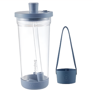 Corelle Brands 康寧餐具 Snapware Tritan 跳跳吸管杯 附杯套, 840ml, 1個, 碧波藍