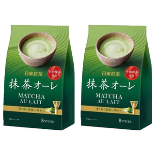日東紅茶 抹茶歐蕾 宇治抹茶使用, 12g, 8包, 2袋