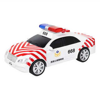 台灣好車隊 迷你國道警車 中英版 仿真警車 聲光效果 兒童玩具, 1個