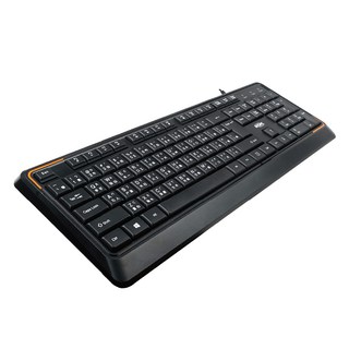 INTOPIC 廣鼎 KBD-101 低噪多媒體有線鍵盤,防水,輕薄耐用,104鍵