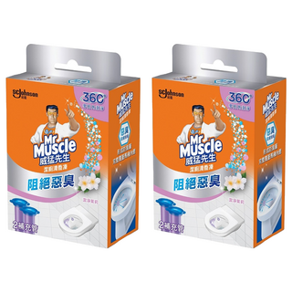 Mr Muscle 威猛先生 潔廁清香凍 補充管 潔淨茉莉香, 76g, 2盒