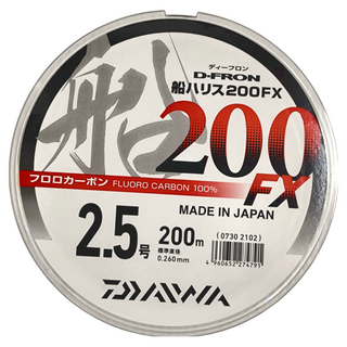 DAIWA D-FRON 船用子線 釣線 200 FX, 透明色, 1個