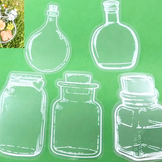 A-ONE 匯旺 DIY壓花書籤, 浪跡漂流瓶, 100張