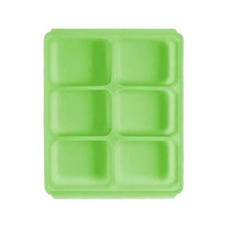 tgm 馬卡龍 白金矽膠副食品冷凍儲存分裝盒 L 美國FDA SGS安全無害檢查 保鮮省時 拿取方便, 綠色, 1個