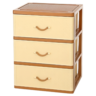 KEYWAY 聯府 特大佐藤三層櫃 附輪 JL-830 540 x 475 x 754mm 黃色, 3個