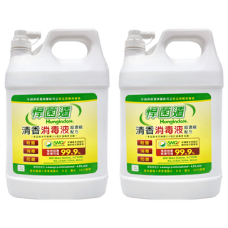 HungindoN 悍菌遁 清香消毒液 殺菌消毒防黴, 3.785L, 2桶