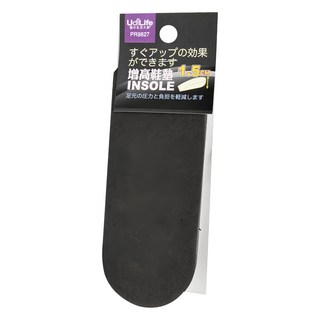 UdiLife增高鞋墊1.5cm，舒適透氣，立即增高自信展現, 1入, 黑色, 約1.5x15cm
