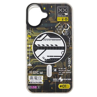 SwitchEasy 魚骨牌 Artist M 藝術家防摔手機殼 適用於2024 iPhone, iPhone 16 Plus, 賽博, 1個