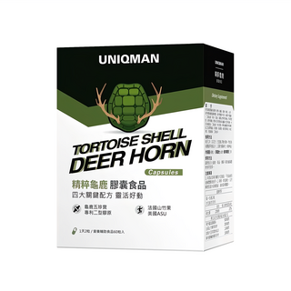 UNIQMAN 優仕曼 精粹龜鹿膠囊, 1瓶, 0.6g