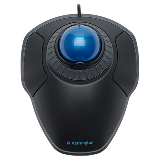 Kensington Orbit Trackball with Scroll Ring 滾動環軌跡球, 無需滑動 節省桌面空間, K72337, 黑色