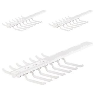 內衣滑軌掛勾衣架 横桿款, 白色, 3個