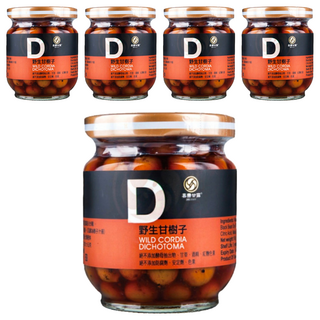 JOYSPRING 喜樂之泉 野生甘樹子 無農藥檢驗 無調味料、酵母抽出物、防腐劑、色素, 190g, 5罐