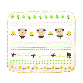 Peilou 貝柔 抑菌紗布小方巾, 100%純棉 輕薄速乾, 嬰幼兒/敏感肌適用, 款式隨機, 26 x 26cm