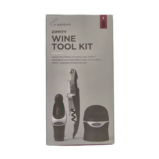 Bar Craft Rabbit 開酒器 + 注酒瓶塞3件組 Zippity Wine Tool Kit, KCA161, 1組